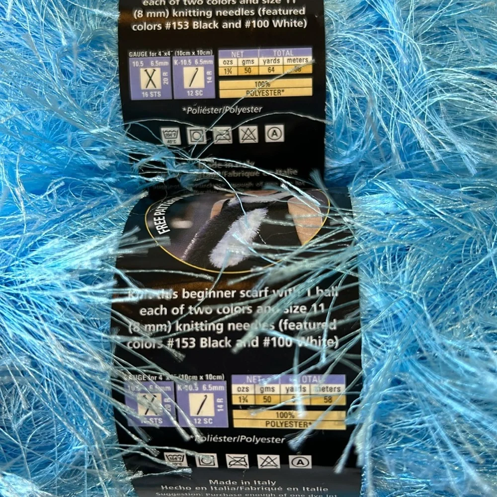 New Lion Brand Fun Fur Eyelash Yarn 2 Skeins